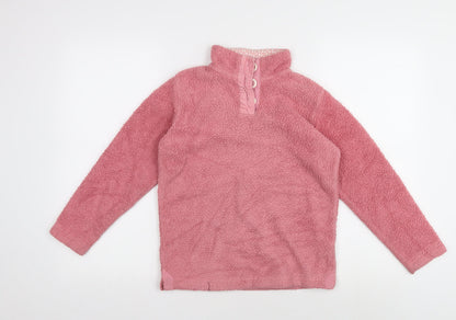 Arctic Storm Girls Pink Fleece Henley Sweatshirt 9-10 Years