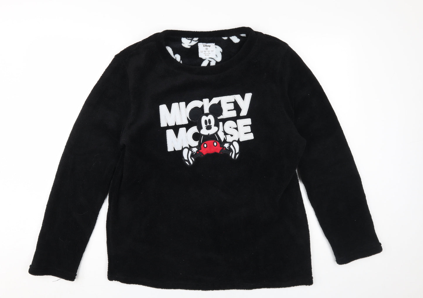 Unisex Adults UK Size M Disney Black Pullover Sweatshirt