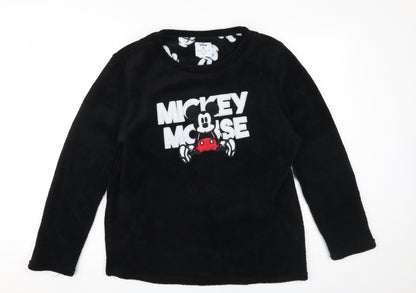 Unisex Adults UK Size M Disney Black Pullover Sweatshirt