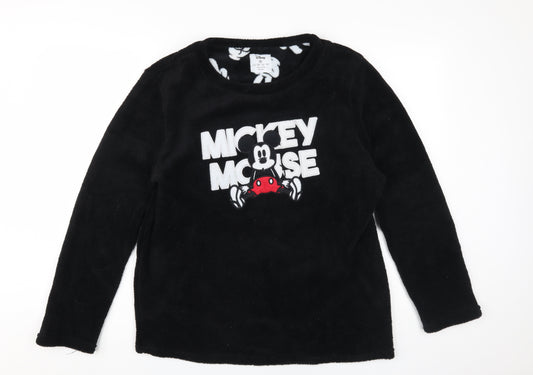 Unisex Adults UK Size M Disney Black Pullover Sweatshirt