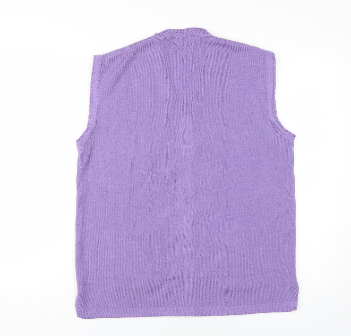 ZSZ Women's Purple Sleeveless Vest, Size L