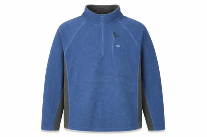 Mens UK Size XL Mountainlife Blue 1/4 Zip Sweatshirt