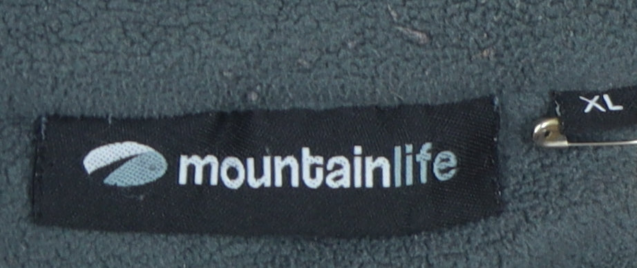 Mens UK Size XL Mountainlife Blue 1/4 Zip Sweatshirt