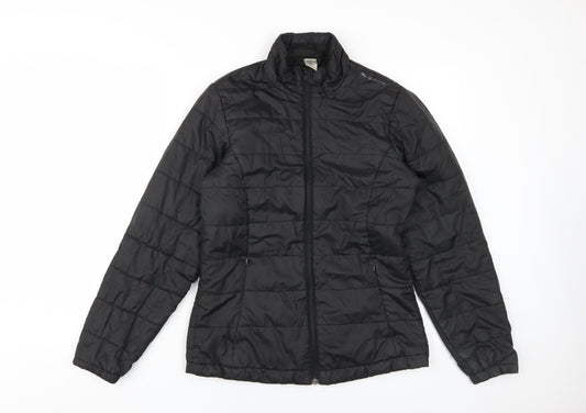 Womens UK Size 16 Oxylane Black Puffer Jacket