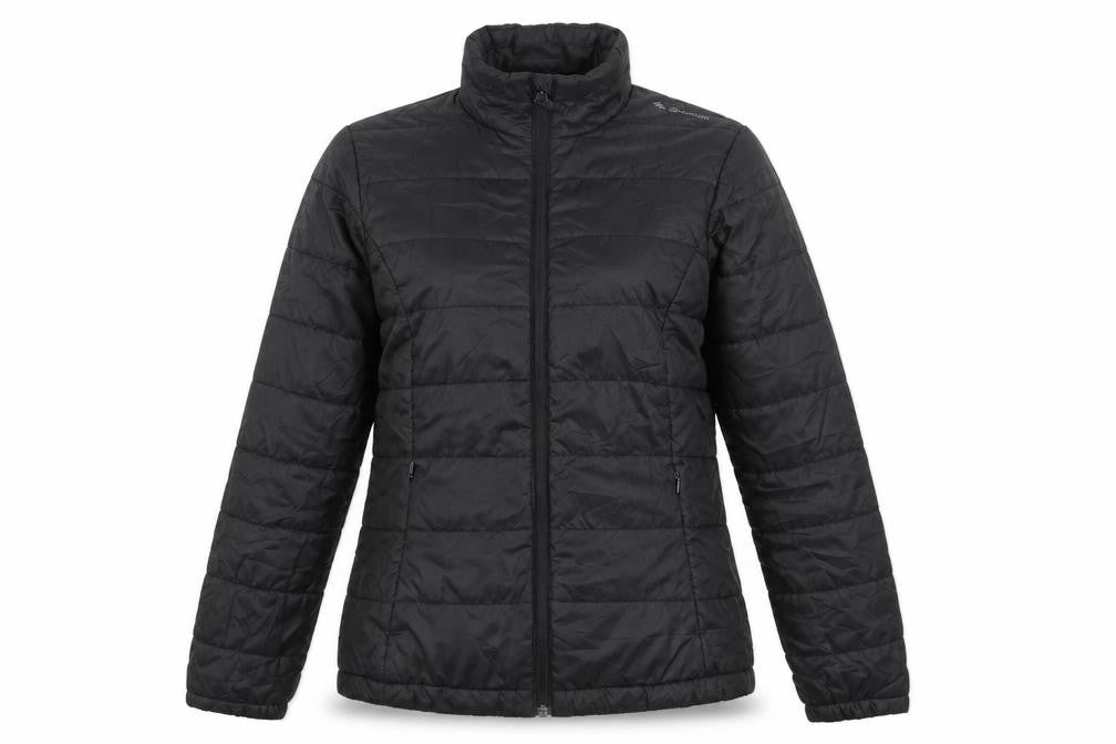 Womens UK Size 16 Oxylane Black Puffer Jacket