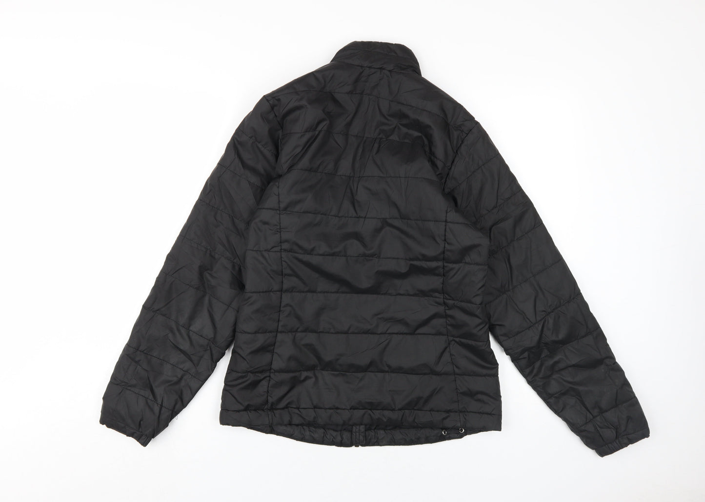 Womens UK Size 16 Oxylane Black Puffer Jacket