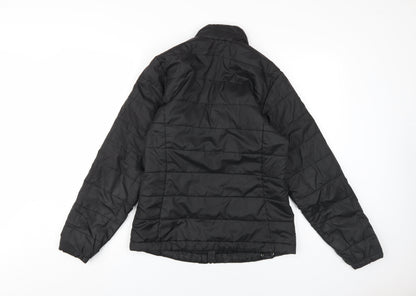 Womens UK Size 16 Oxylane Black Puffer Jacket