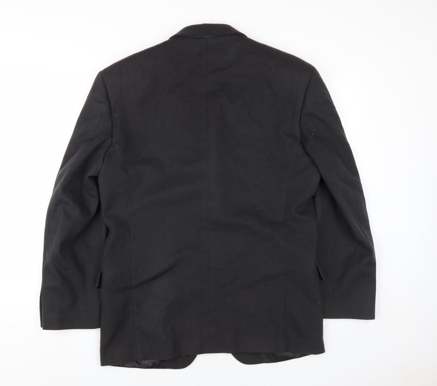 Aragona Men's Black Wool Cashmere Blazer Size 38R