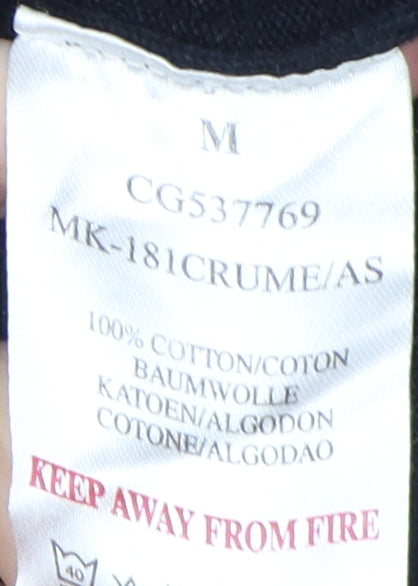 Brave Soul Men's Black Cotton Pullover Jumper M