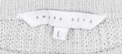 Womens UK Size L Amara Reya Grey Pullover Jumper