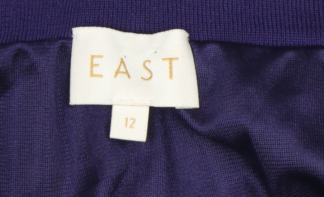 East Women’s Purple Flare Skirt, Size 12, Wool