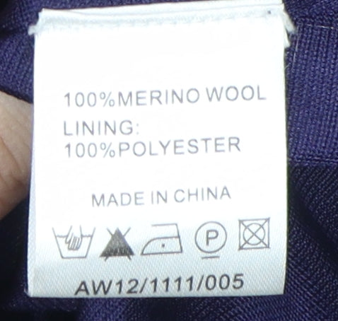 East Women’s Purple Flare Skirt, Size 12, Wool