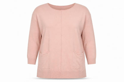 Womens UK Size 10 Apricot Pink Cardigan Jumper