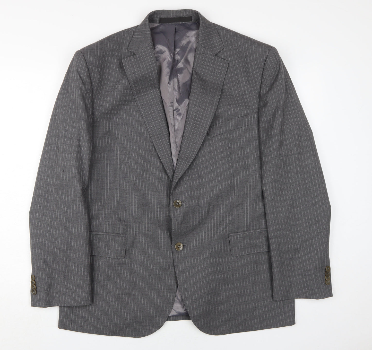 Marks and Spencer Men's Grey Wool Blazer 42S