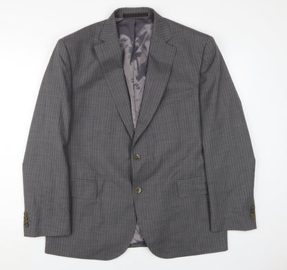 Marks and Spencer Men's Grey Wool Blazer 42S