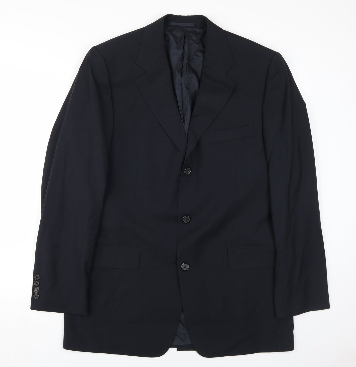 Mens UK Size 40 HUGO BOSS Regular Black Suit Jacket