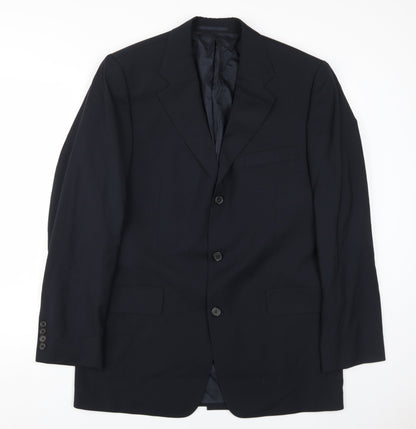 Mens UK Size 40 HUGO BOSS Regular Black Suit Jacket