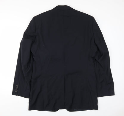 Mens UK Size 40 HUGO BOSS Regular Black Suit Jacket