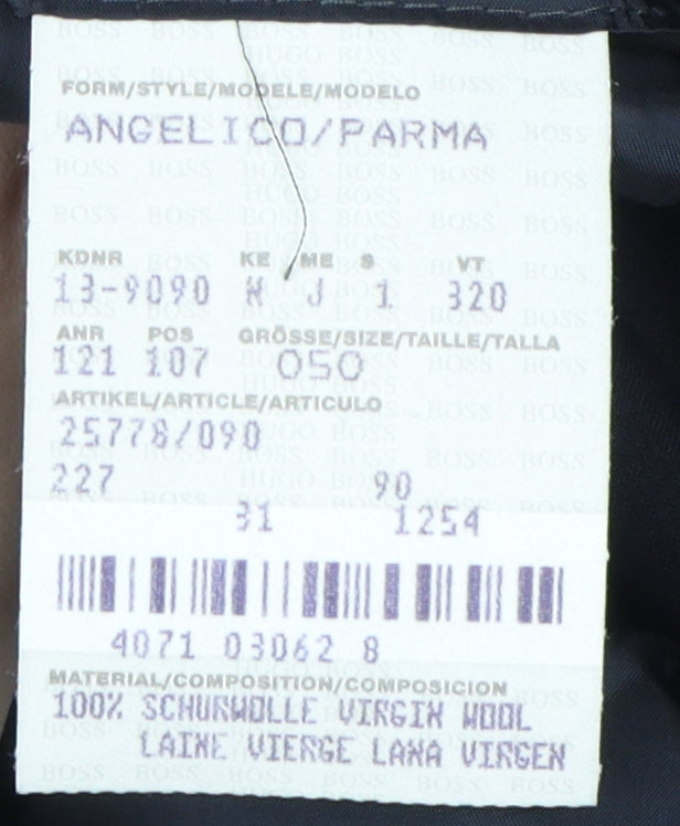Mens UK Size 40 HUGO BOSS Regular Black Suit Jacket
