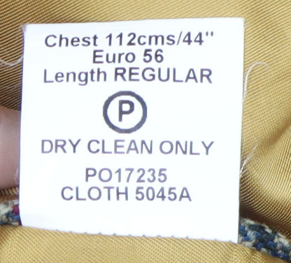 Mens UK Size 44 Brook Taverner Regular Multicoloured Suit Jacket