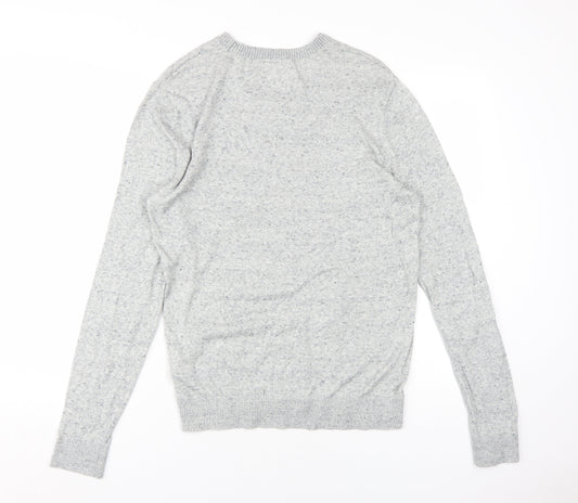 Hollister Men's Grey Pullover Jumper M