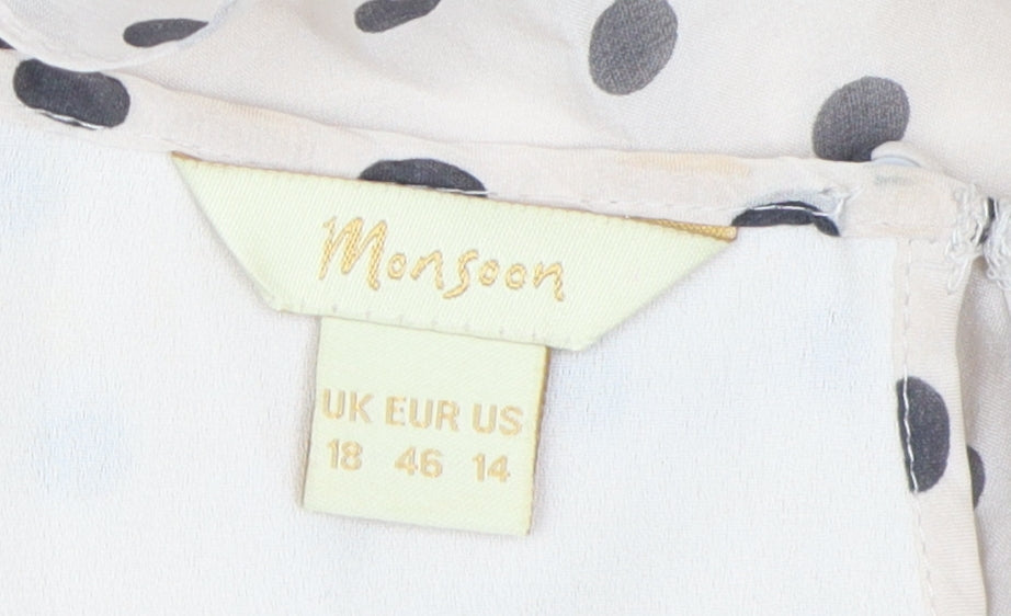Womens UK Size 18 Monsoon Beige Camisole Blouse