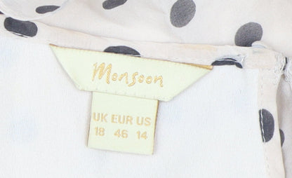 Womens UK Size 18 Monsoon Beige Camisole Blouse