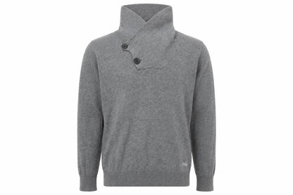 Mens UK Size Medium Crosshatch Grey Pullover Jumper