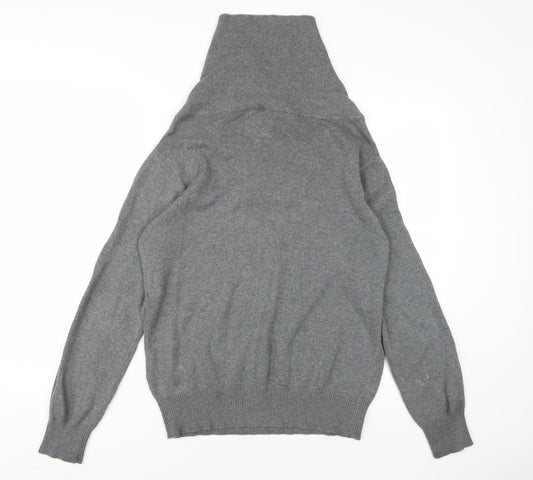 Crosshatch Men's Grey Cotton Pullover Medium