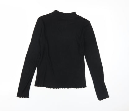Jack Wills Black Women's Jersey Top Size 10