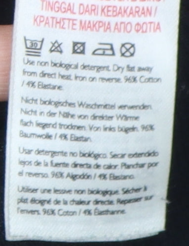 Jack Wills Black Women's Jersey Top Size 10