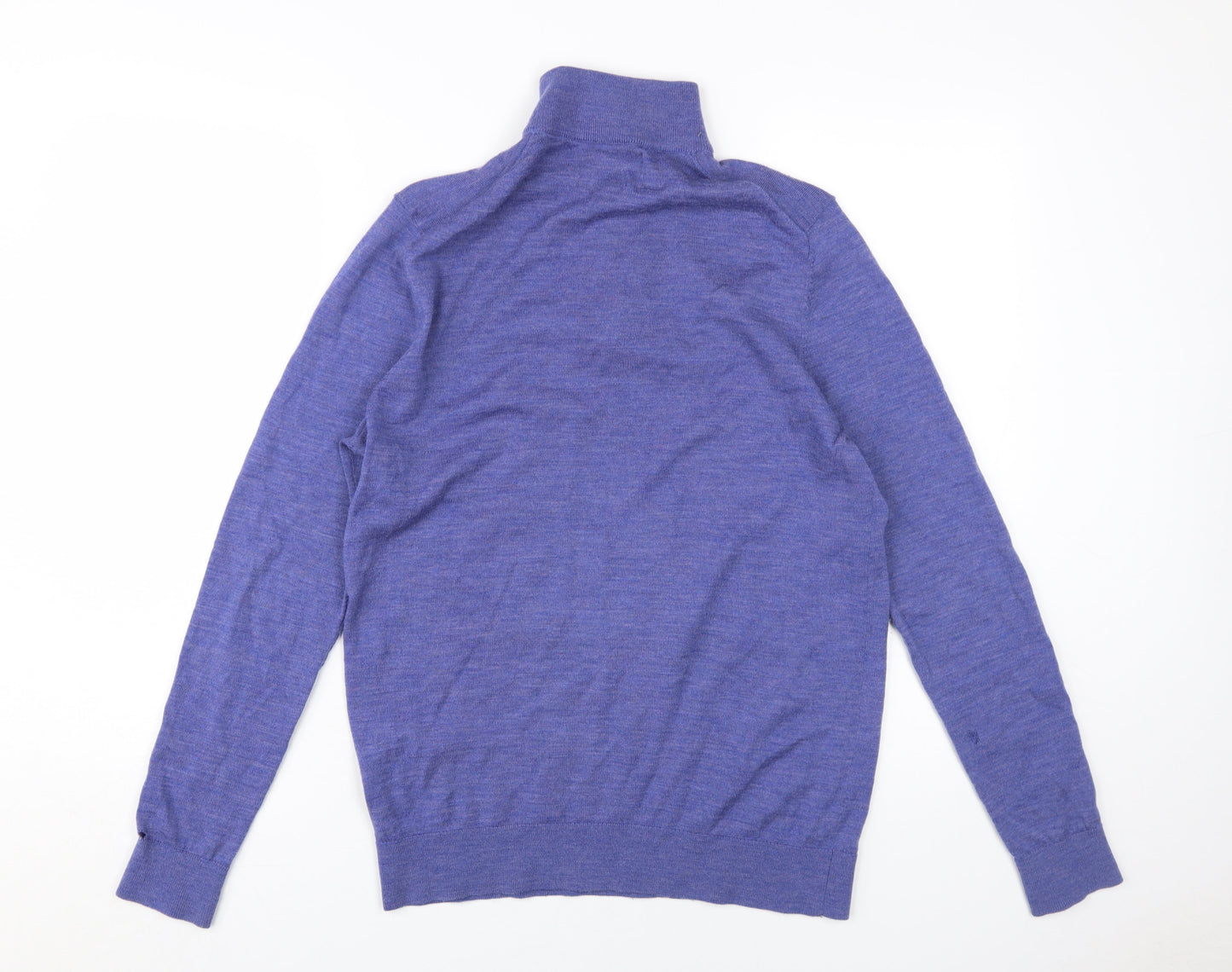 Paul Costelloe Men's Purple Wool Pullover Jumper Size S