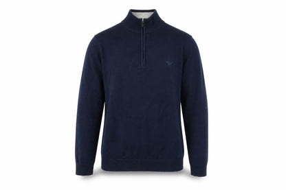 Mens UK Size M Morley Blue 1/2 Zip Jumper