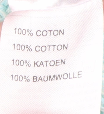 Damart Women's Blue XL Cardigan, V-Neck, 100% Cotton