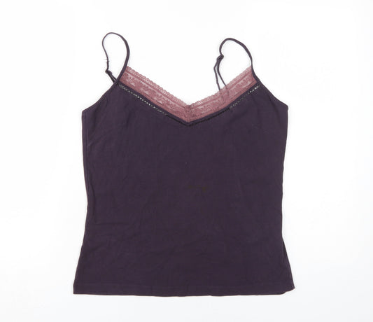 Womens UK Size L Sandwich Purple Camisole Tank
