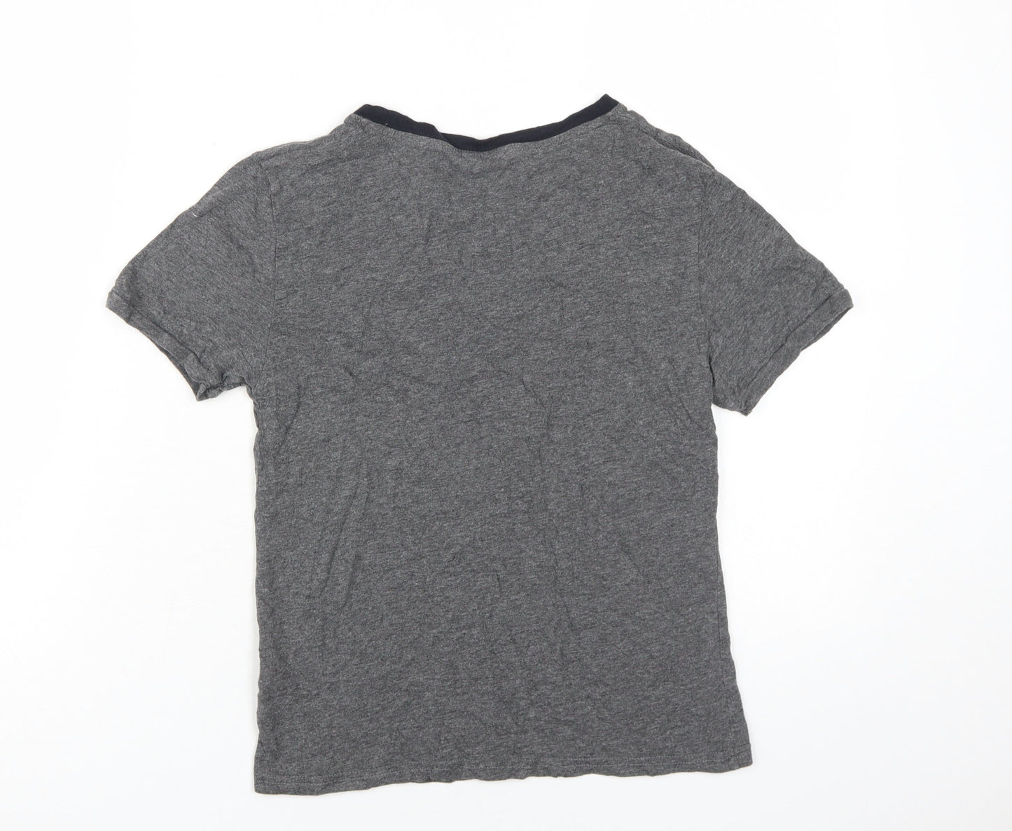 Jack Wills Women's Grey Crew Neck T-Shirt Size 12