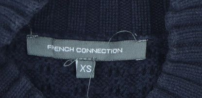 Womens UK Size XS French Connection Black Pullover Jumper