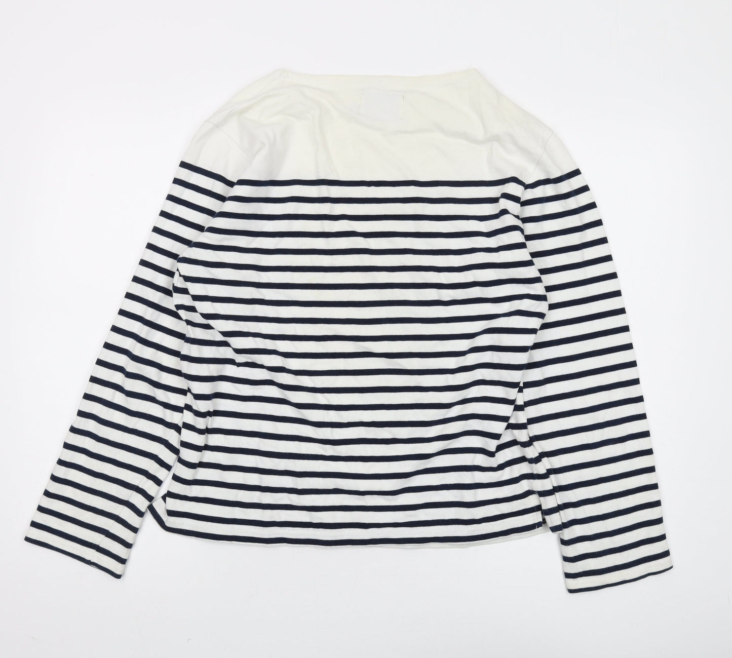 MIYUKI-ZOKU Striped Unisex Boat Neck T-Shirt M