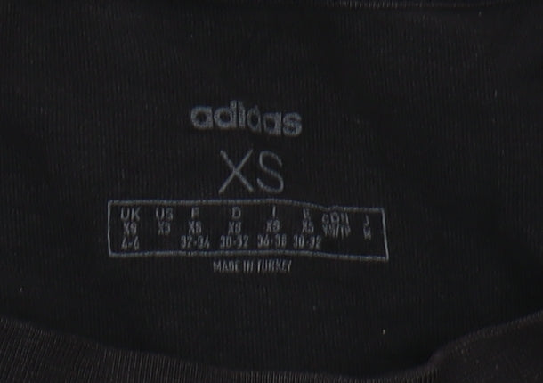 Adidas Men's XS Black Graphic T-Shirt, Sports Style