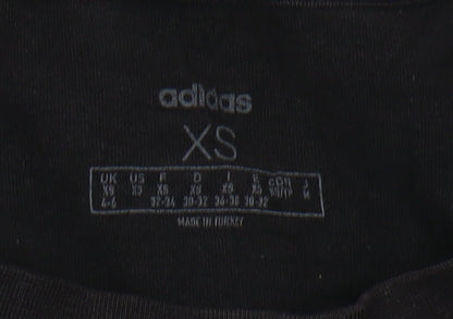 Adidas Men's XS Black Graphic T-Shirt, Sports Style