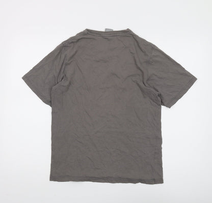 Nike Men's Grey Short Sleeve Crew Neck T-Shirt S