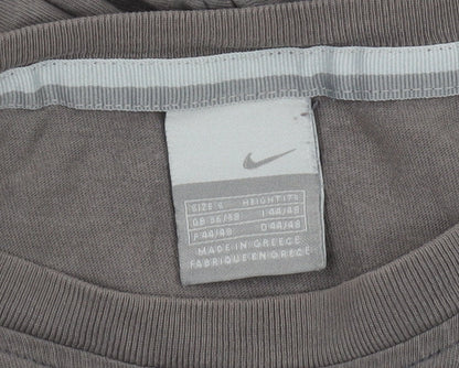 Nike Men's Grey Short Sleeve Crew Neck T-Shirt S