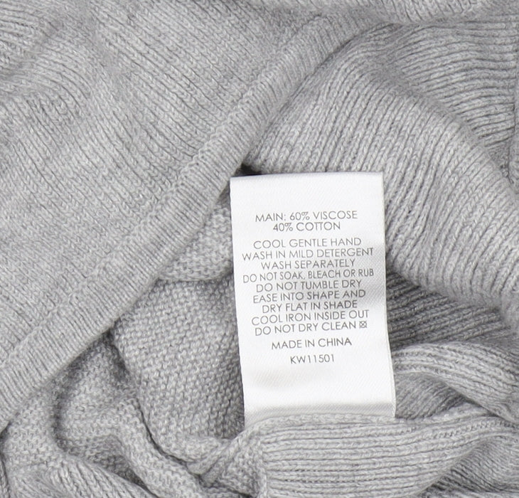 DECJUBA KIDS Girls Grey Long Sleeve Crew Neck T-Shirt