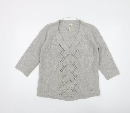 Womens UK Size 12 White Stuff Grey Pullover Jumper