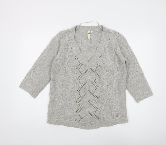 Womens UK Size 12 White Stuff Grey Pullover Jumper