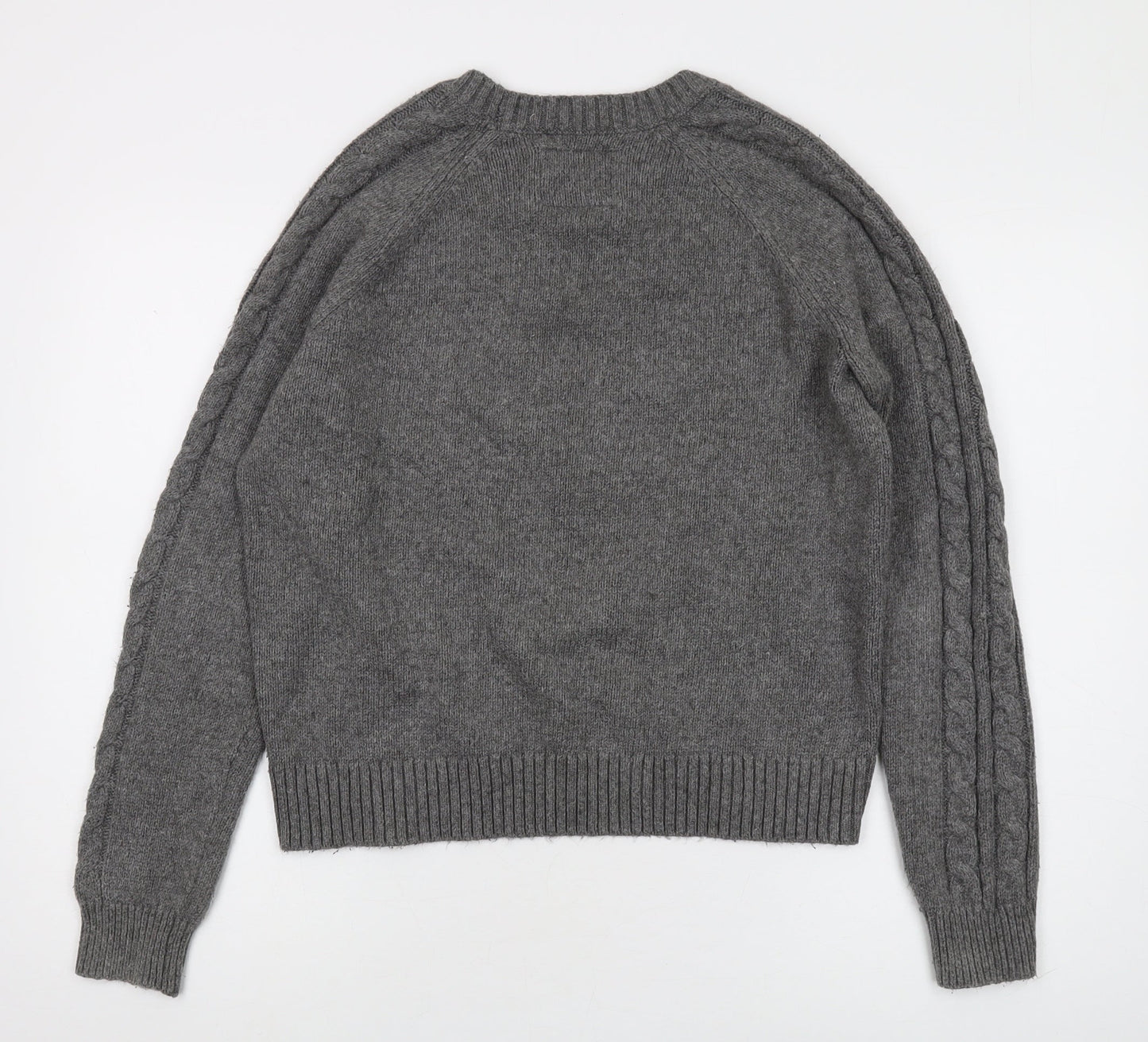 Abercrombie & Fitch Women's Grey Geometric Pullover Medium
