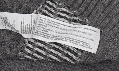 Abercrombie & Fitch Women's Grey Geometric Pullover Medium