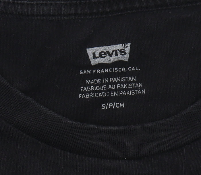 Unisex Adults UK Size S Levi's Black Basic T-Shirt