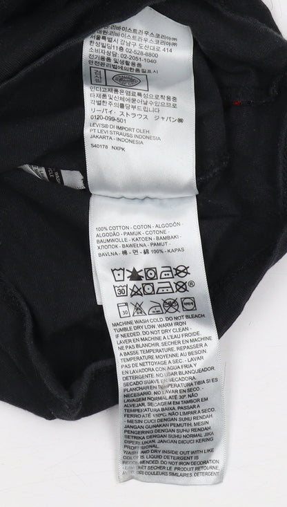 Unisex Adults UK Size S Levi's Black Basic T-Shirt