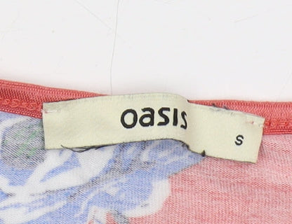 Womens UK Size S Oasis Multicoloured Basic Tank